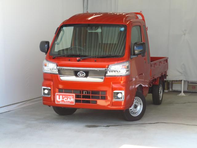 ハイゼットトラックジャンボエクストラ　　　　　　４ＷＤ　ＣＶＴ　１年間無料保証荷台作業照明　ゲートチェーン　キーフリー　デフロック　マニュアルエアコン　荷台ゴムマット　１オーナー　電動格納ミラー　パワーウィンドウ　コーナーセンサー　純正フロアマット　Ａライト　ＬＥＤヘットライト（三重県）の中古車