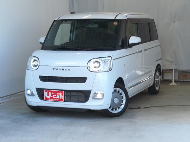 ムーヴキャンバスセオリーG 運転席・助手席シートヒーター 1年間無料保証純正7型ナビ バックカメラ キーフリー 前後ドラレコ 地デジ ブルートゥース LEDヘッドライト 電格ミラー USB接続 電動パーキングブレーキ コーナーセンサー 両側パワースライドドア(三重県)の中古車