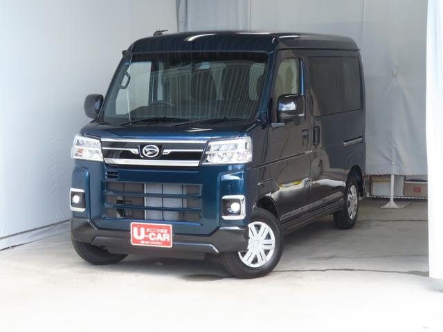 アトレー 中古車 ＲＳ　　　　　２ＷＤ　ＣＶＴ　届出済未使用車　１年間無料保証両側パワースライドドア　コーナーセンサー　エコアイドル　電動格納ミラー　オートエアコン　パワーウィンドウ　キーフリー　バックカメラ　ＬＥＤヘッドライト　メンテナンスノート　衝突回避支援ブレーキ