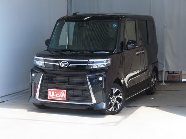 タントカスタムＸ　　　運転席・助手席シートヒーター　１年間無料保証電動パーキングブレーキ　コーナーセンサー　両側パワースライドドア　バックカメラ　オートエアコン　ｉ−ｓｔｏｐ　電動格納ドアミラー　ＬＥＤヘッドライト　ワンオーナー　オートライト　キーフリー（三重県）の中古車