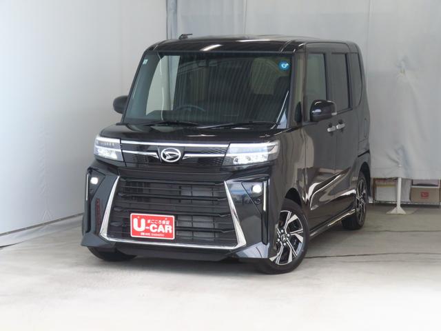 タントカスタムX 両側パワースライドドア 1年間無料保証電動パーキングブレーキ コーナーセンサー 純正9型ディスプレイオーディオ ブルートゥース 展示車 地デジ シートヒータ i−stop 電動格納ドアミラー LEDヘッドライト バックカメラ キーフリー(三重県)の中古車