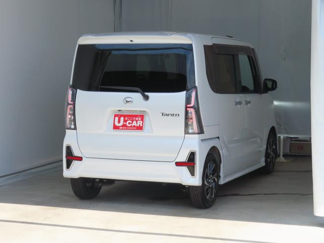タントカスタムX 運転席・助手席シートヒーター 1年間無料保証純正7型ナビ バックカメラ キーフリー ブルートゥース 両側パワースライドドア 衝突低減ブレーキ USB入力 地デジ DVD再生 前後ドラレコ i−stop 電動格納ドアミラー LEDヘッドライト(三重県)の中古車