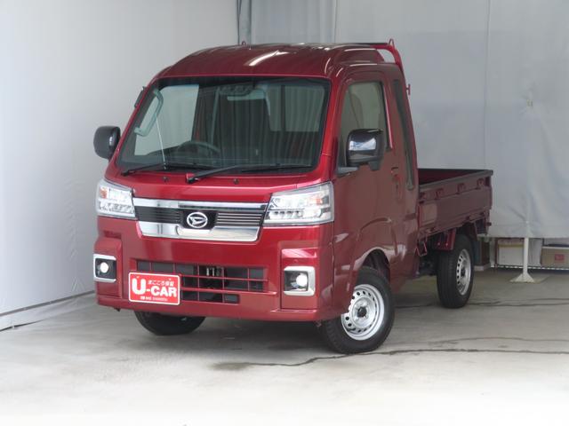 ハイゼットトラックジャンボエクストラ 4WD CVT 1年間無料保証デフロック キーフリー コーナーセンサー 電動格納ミラー マニュアルエアコン 荷台作業照明 ゲートチェーン ゲートプロテクター あゆみ板掛け ワンオーナー 衝突回避支援ブレーキ ペダル踏み間違い抑制(三重県)の中古車