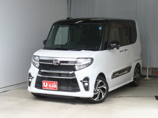タント 中古車 カスタムＲＳスタイルセレクション　　　ＥＴＣ　１年間無料保証純正９型ナビ　パノラマカメラ　キーフリー　ブルートゥース　ＵＳＢポート　ＤＶＤ再生　１オーナー　オートエアコン　前後ドラレコ　運転席・助手席シートヒーター　両側パワースライドドア　コーナーセンサー