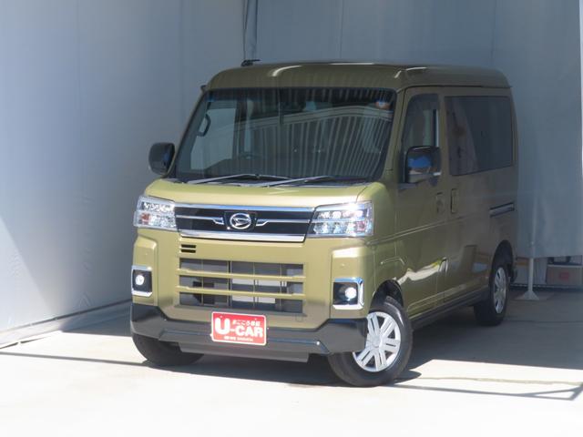 アトレー 中古車 ＲＳ　オートエアコン　両側パワースライドドア　１年間無料保証純正７型ナビ　バックカメラ　キーフリー　コーナーセンサー　電動格納式ドアミラー　プッシュスタート　地デジ　Ｂｌｕｅｔｏｏｔｈ　ＵＳＢ接続　ＬＥＤヘッドライト　純正フロアマット　衝突回避支援ブレーキ