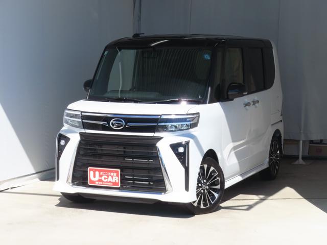 タント 中古車 カスタムＲＳリミテッド　バックカメラ　ＥＴＣ　１年間無料保証電動パーキングブレーキ　コーナーセンサー　ＢＬＵＥＴＯＯＴＨ　純正９型ディスプレイオーディオ　キーフリー　両側パワースライドドア　地デジ　ＬＥＤヘッドライト　シートヒーター　衝突回避支援ブレーキ
