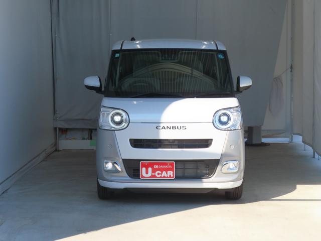 ムーヴキャンバスストライプスG 運転席・助手席シートヒーター 1年間無料保証電動パーキングブレーキ コーナーセンサー パノラマカメラ 純正9型ディスプレイオーディオ 両側パワースライドドア ブルートゥース 元試乗車 電格ミラー TV 点検記録簿 キーフリー オートエアコン(三重県)の中古車
