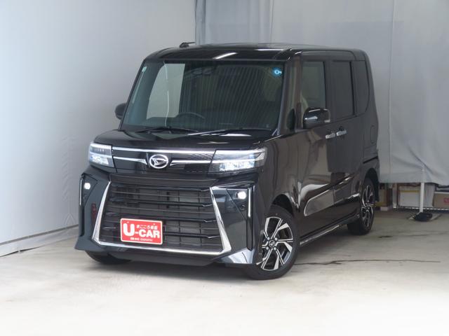 タント 中古車 カスタムＸ　　　運転席・助手席シートヒーター　１年間無料保証電動パーキングブレーキ　コーナーセンサー　元試乗車　両側パワースライドドア　オートエアコン　ワンオーナー　電動格納ミラー　ＬＥＤヘッドライト　バックカメラ　衝突回避支援ブレーキ　ペダル踏み間違い抑制