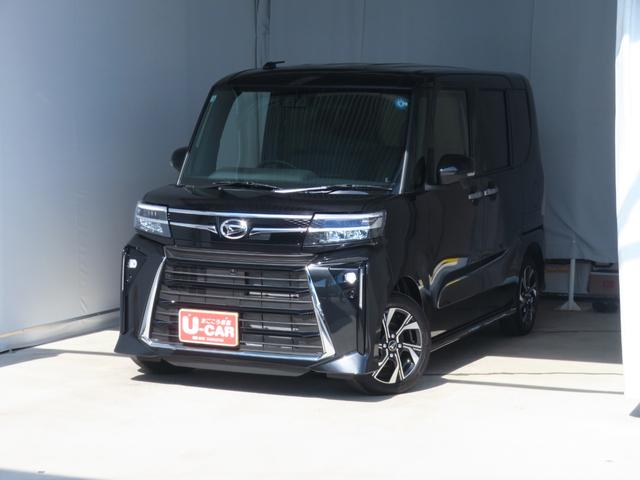 タントカスタムXリミテッド パノラマカメラ ETC 1年間無料保証電動パーキングブレーキ コーナーセンサー 純正9型ディスプレイオーディオ 両側パワースライドドア キーフリー Bluetooth 記録簿 展示車 ワンオーナー シートヒーター 電動格納ミラー(三重県)の中古車
