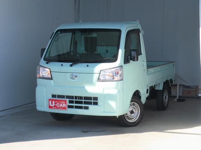 ハイゼットトラックスタンダード 4WD 5MT 荷台ゴムマット 1年間無料保証コーナーセンサー アイドリングストップ ゲートプロテクター あゆみ板掛け レベリング マニュアルエアコン AM/FMラジオ メンテナンスノート パワステ オートライト 衝突回避支援ブレーキ(三重県)の中古車