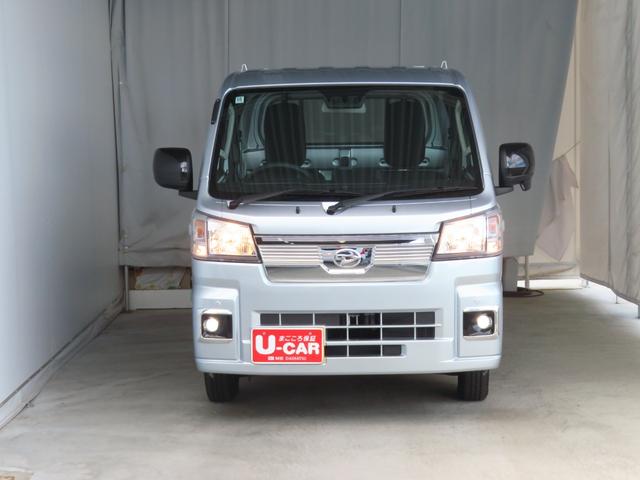 ハイゼットトラック 中古車 ＥＸＴ　　　　　４ＷＤ　ＣＶＴ　荷台作業照明　１年間無料保証デフロック　キーフリー　コーナーセンサー　荷台ゴムマット　ゲートチェーン　あゆみ板掛け　レベリング　マニュアルエアコン　パワーウィンドウ　電動格納式ミラー　ワンオーナー　記録簿　ペダル踏み間違い抑制