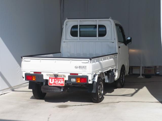 ハイゼットトラック 中古車 スタンダード　４ＷＤ　ＣＶＴ　荷台ゴムマット　１年間無料保証コーナーセンサー　アイドリングストップ　マニュアルエアコン　ゲートプロテクター　あゆみ板掛け　レベリング　純正フロアマット　ＡＭ／ＦＭラジオ　メンテナンスノート　ワンオーナー　パワステ　オートライト