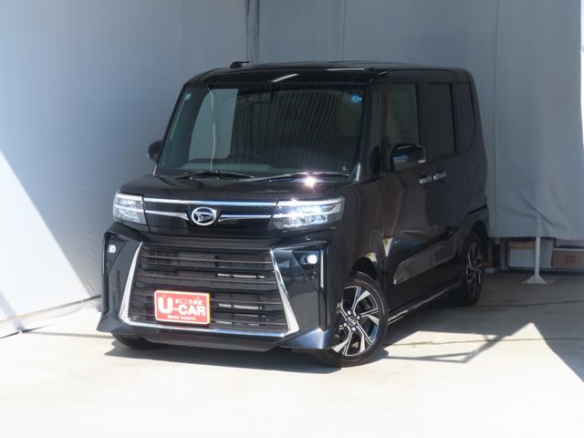 タントカスタムＸリミテッド　両側パワースライドドア　１年間無料保証電動パーキングブレーキ　コーナーセンサー　純正９型ディスプレイオーディオ　Ｂｌｕｅｔｏｏｔｈ　記録簿　アダプティブクルーズ　展示車　ワンオーナー　ＥＴＣ　Ｓヒーター　Ｂカメラ　電動格納ミラー　ＴＶ（三重県）の中古車