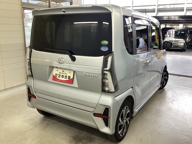 タントカスタムXセレクション衝突被害軽減ブレーキ 横滑り防止装置 オートマチックハイビーム アイドリングストップ ステアリングスイッチ オートライト キーフリーシステム オートエアコン ナビ ドラレコ ETC マット バイザー(岐阜県)の中古車