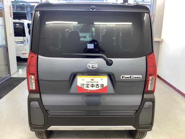 タントファンクロスターボ衝突被害軽減ブレーキ　横滑り防止装置　４ＷＤ　オートハイビーム　アイドリングストップ　ステアリングスイッチ　オートライト　キーフリー　ナビ　パノラマカメラ　ドラレコ　ＥＴＣ　マット　バイザー（岐阜県）の中古車