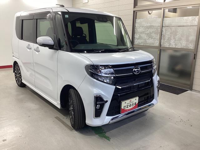 タントカスタムＲＳ衝突被害軽減ブレーキ　横滑り防止装置　オートハイビーム　アイドリングストップ　ステアリングスイッチ　オートライト　キーフリー　オートエアコン　ナビ　ドラレコ　パノラマカメラ　ＥＴＣ　マット　バイザー（岐阜県）の中古車