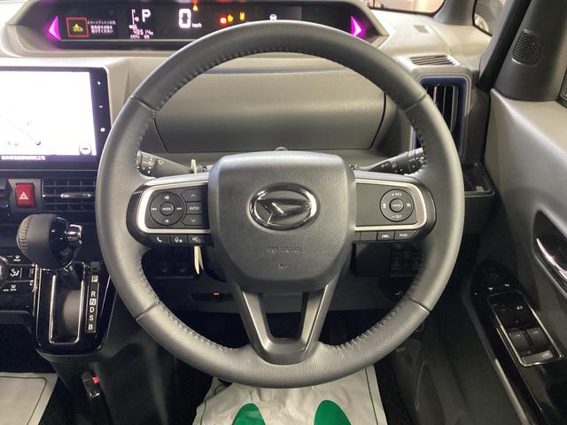 タントカスタムＲＳ衝突被害軽減ブレーキ　横滑り防止装置　オートハイビーム　アイドリングストップ　ステアリングスイッチ　オートライト　キーフリー　オートエアコン　ナビ　ドラレコ　パノラマカメラ　ＥＴＣ　マット　バイザー（岐阜県）の中古車