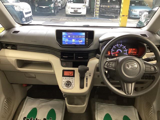 ムーヴＸ　ＳＡII衝突被害軽減ブレーキ　横滑り防止装置　アイドリングストップ　ステアリングスイッチ　オートライト　キーフリーシステム　オートエアコン　モニター付きオーディオ　マット　バイザー（岐阜県）の中古車