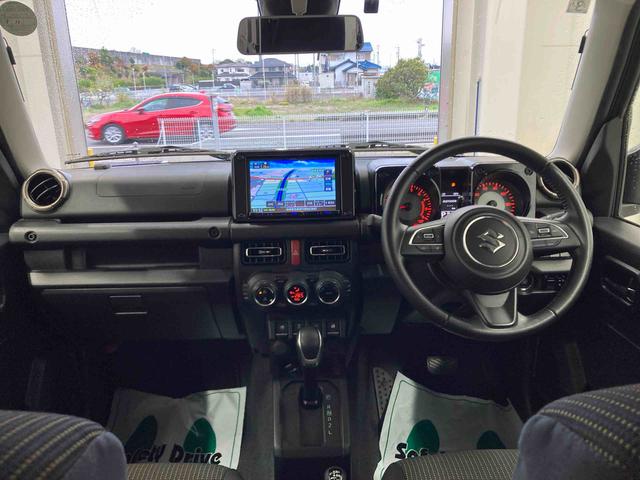 ジムニーＸＣ衝突被害軽減ブレーキ　横滑り防止装置　ステアリングスイッチ　オートライト　キーフリーシステム　オートエアコン　社外ナビ　バックカメラ　ＥＴＣ　マット（岐阜県）の中古車