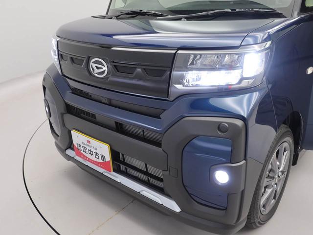 タントファンクロス両側電動スライドドア 電動パーキングブレーキ オートハイビーム オートブレーキホールド機能 格納式シートバックテーブル 誤発信抑制機能 衝突回避支援ブレーキ シートヒーター バックカメラ スマートキー(愛知県)の中古車