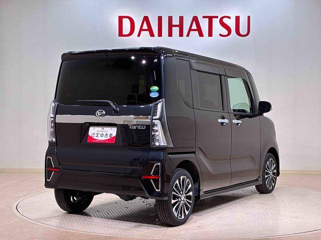 タントカスタムＲＳセレクション４ＷＤ　ＥＴＣ　アルミホイール　シートヒーター　ターボ　オートマチックハイビーム　衝突防止システム　ＬＥＤヘッドランプ　レーンアシスト　スマートキー　記録簿　禁煙車　ワンオーナー（北海道）の中古車