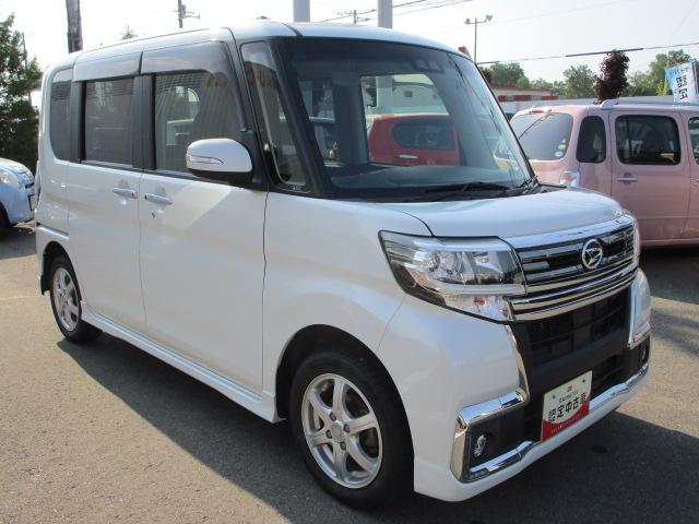 タントカスタムＲＳ　トップエディションＶＳ　ＳＡIII４ＷＤ　ターボ　スマートアシスト　両側パワースライドドア　ＬＥＤヘッドライト　ダイハツ純正ナビ　リモコンエンジンスターター　ＥＴＣ車載器　運転席シートヒーター　アイドリングストップ（北海道）の中古車