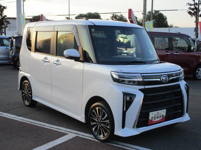 タントカスタムＲＳ４ＷＤ　ターボ　両側パワースライドドア　ＬＥＤヘッドライト　オートライト　オートエアコン　オーディオレス　リモコンエンジンスターター　ＥＴＣ車載器　運転席助手席シートヒーター　アイドリングストップ（北海道）の中古車
