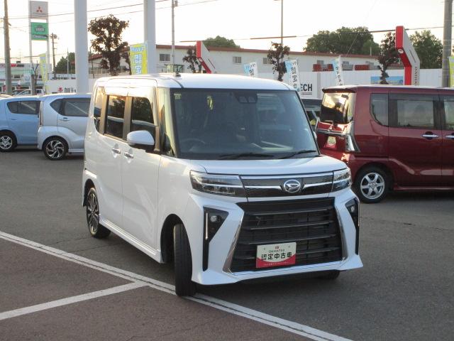 タントカスタムＲＳ４ＷＤ　ターボ　両側パワースライドドア　ＬＥＤヘッドライト　オートライト　オートエアコン　オーディオレス　リモコンエンジンスターター　ＥＴＣ車載器　運転席助手席シートヒーター　アイドリングストップ（北海道）の中古車