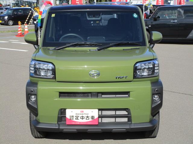 タフトＧ４ＷＤ　スマートアシスト　ガラスルーフ　ＬＥＤヘッドライト　オートライト　ＣＤ／ＵＳＢチューナー　運転席助手席シートヒーター　オートエアコン　キーフリーシステム　アイドリングストップ（北海道）の中古車