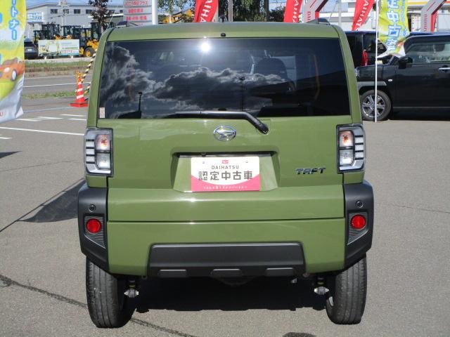 タフトＧ４ＷＤ　スマートアシスト　ガラスルーフ　ＬＥＤヘッドライト　オートライト　ＣＤ／ＵＳＢチューナー　運転席助手席シートヒーター　オートエアコン　キーフリーシステム　アイドリングストップ（北海道）の中古車