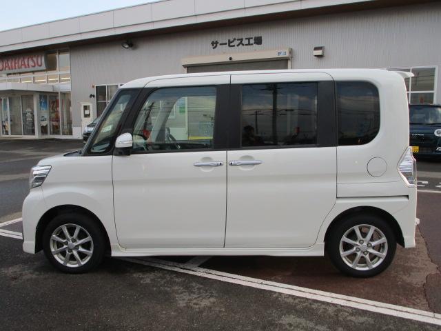 タントカスタムＸ　ＳＡII４ＷＤ　両側パワースライドドア　ダイハツ純正ナビ　バックモニター　リモコンエンジンスターター　ＬＥＤヘッドライト　オートライト　オートエアコン　キーフリーシステム　スマートアシスト　アルミホイール（北海道）の中古車