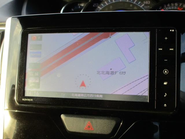 タントカスタムＸ　ＳＡII４ＷＤ　両側パワースライドドア　ダイハツ純正ナビ　バックモニター　リモコンエンジンスターター　ＬＥＤヘッドライト　オートライト　オートエアコン　キーフリーシステム　スマートアシスト　アルミホイール（北海道）の中古車