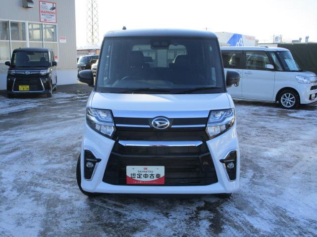 タントカスタムXセレクション4WD 両側パワースライドドア ダイハツ純正ナビ バックモニター リモコンエンジンスターター 運転席助手席シートヒーター オートエアコン LEDヘッドライト オートライト アルミホイール(北海道)の中古車