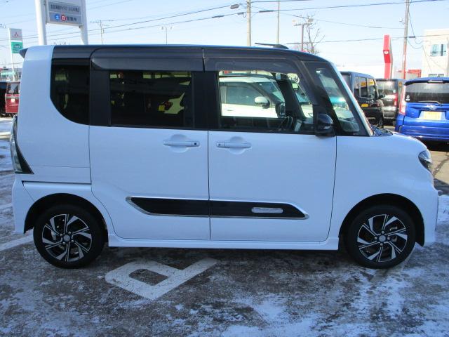 タントカスタムXセレクション4WD 両側パワースライドドア ダイハツ純正ナビ バックモニター リモコンエンジンスターター 運転席助手席シートヒーター オートエアコン LEDヘッドライト オートライト アルミホイール(北海道)の中古車