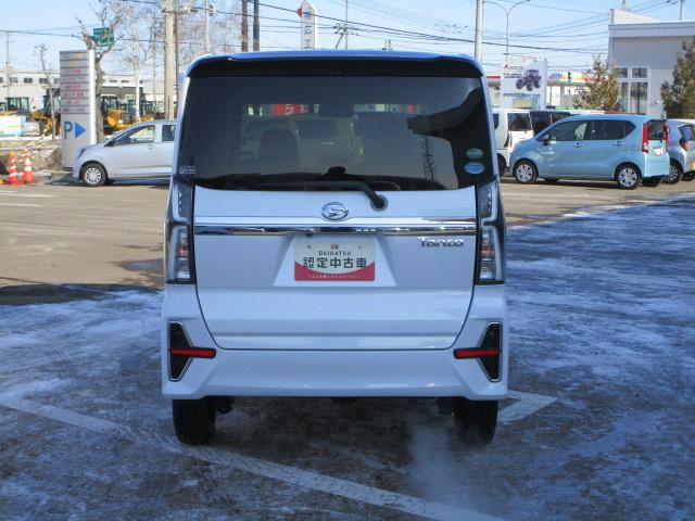タントカスタムXセレクション4WD 両側パワースライドドア ダイハツ純正ナビ バックモニター リモコンエンジンスターター 運転席助手席シートヒーター オートエアコン LEDヘッドライト オートライト アルミホイール(北海道)の中古車