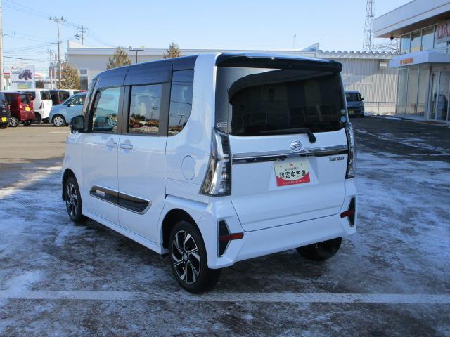 タントカスタムXセレクション4WD 両側パワースライドドア ダイハツ純正ナビ バックモニター リモコンエンジンスターター 運転席助手席シートヒーター オートエアコン LEDヘッドライト オートライト アルミホイール(北海道)の中古車