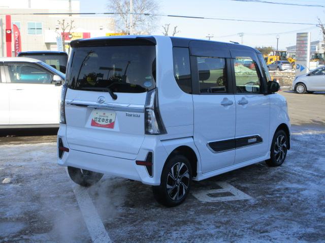 タントカスタムXセレクション4WD 両側パワースライドドア ダイハツ純正ナビ バックモニター リモコンエンジンスターター 運転席助手席シートヒーター オートエアコン LEDヘッドライト オートライト アルミホイール(北海道)の中古車