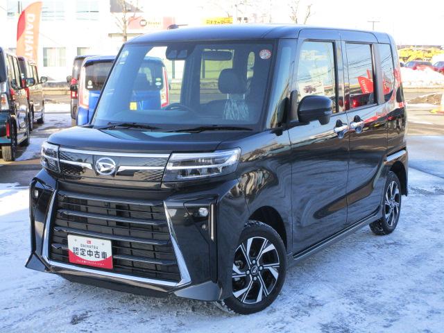 タントカスタムX4WD 両側パワースライドドア LEDヘッドライト オートライト オートエアコン アルミホイール 前後コーナーセンサー 運転席助手席シートヒーター アイドリングストップ(北海道)の中古車