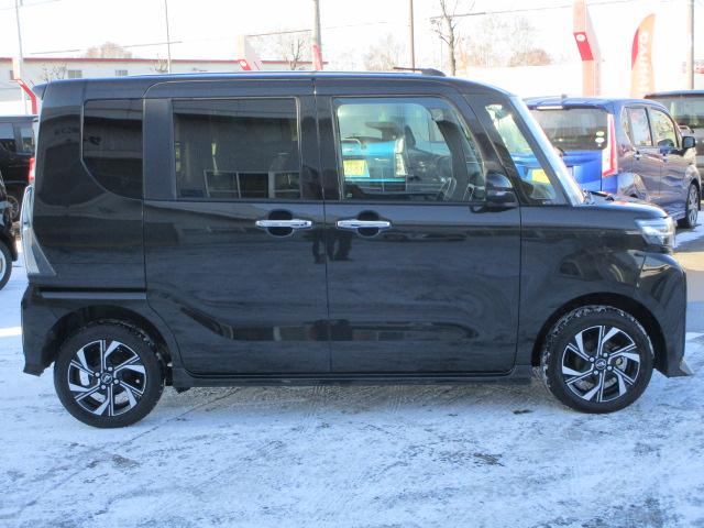 タントカスタムX4WD 両側パワースライドドア LEDヘッドライト オートライト オートエアコン アルミホイール 前後コーナーセンサー 運転席助手席シートヒーター アイドリングストップ(北海道)の中古車