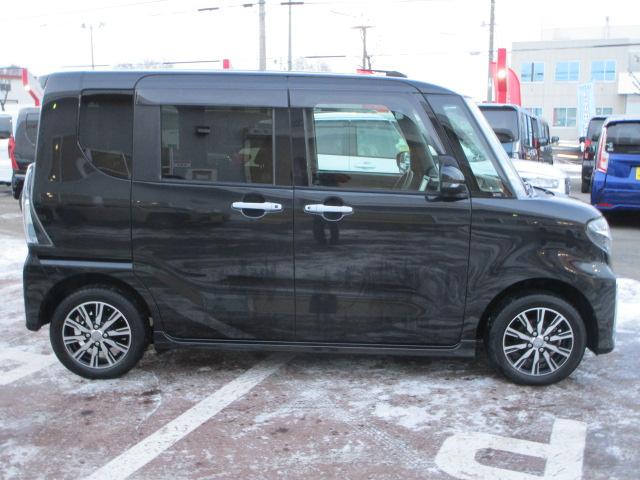 タントカスタムX4WD 両側パワースライドドア ダイハツ純正ナビ バックモニター リモコンエンジンスターター 運転席助手席シートヒーター LEDヘッドライト オートライト オートエアコン アイドリングストップ(北海道)の中古車