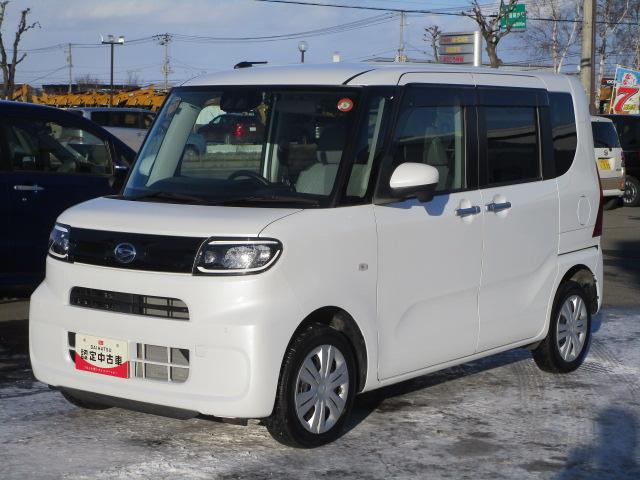 タントX4WD 両側スライドドア左電動 LEDヘッドライト オートライト ダイハツ純正ナビ バックモニター リモコンエンジンスターター オートエアコン キーフリーシステム 前後コーナーセンサー(北海道)の中古車