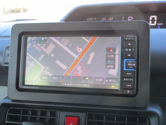 タントX4WD 両側スライドドア左電動 LEDヘッドライト オートライト ダイハツ純正ナビ バックモニター リモコンエンジンスターター オートエアコン キーフリーシステム 前後コーナーセンサー(北海道)の中古車