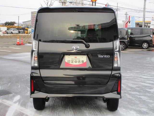 タントカスタムX4WD 両側パワースライドドア 夏冬タイヤ LEDヘッドライト オートライト オートエアコン オーディオレス 運転席助手席シートヒーター 前後コーナーセンサー アイドリングストップ(北海道)の中古車