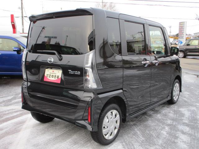 タントカスタムX4WD 両側パワースライドドア 夏冬タイヤ LEDヘッドライト オートライト オートエアコン オーディオレス 運転席助手席シートヒーター 前後コーナーセンサー アイドリングストップ(北海道)の中古車