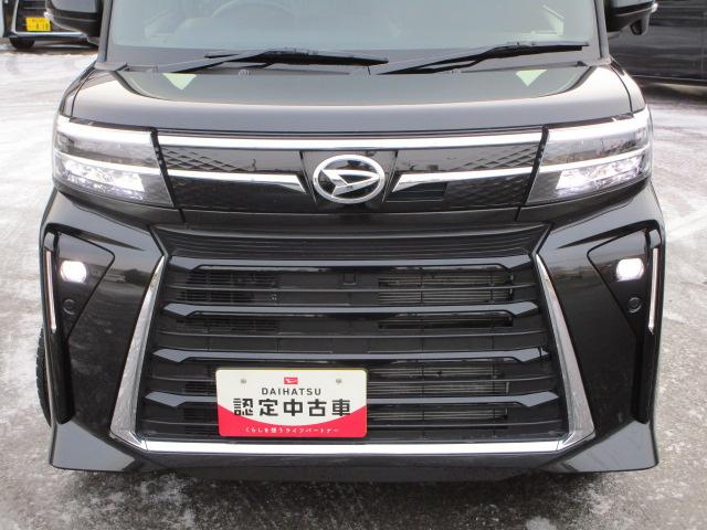 タントカスタムX4WD 両側パワースライドドア 夏冬タイヤ LEDヘッドライト オートライト オートエアコン オーディオレス 運転席助手席シートヒーター 前後コーナーセンサー アイドリングストップ(北海道)の中古車