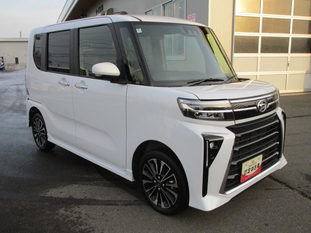 タントカスタムRS4WD 両側パワースライドドア LEDヘッドライト オートエアコン オーディオレス 運転席助手席シートヒーター 前後コーナーセンサー キーフリーシステム アイドリングストップ VSC(横滑り抑制機能)(北海道)の中古車