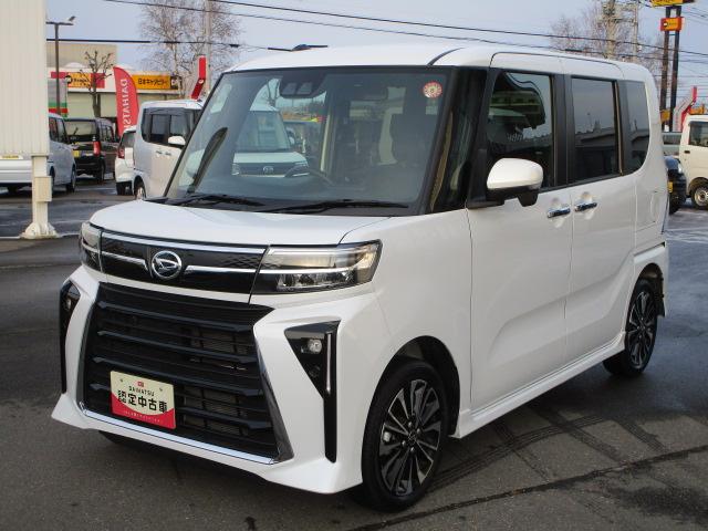 タントカスタムRS4WD 両側パワースライドドア LEDヘッドライト オートエアコン オーディオレス 運転席助手席シートヒーター 前後コーナーセンサー キーフリーシステム アイドリングストップ VSC(横滑り抑制機能)(北海道)の中古車