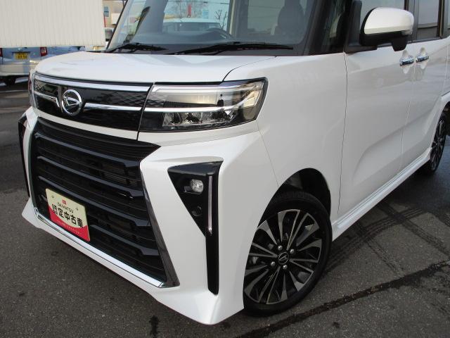 タントカスタムRS4WD 両側パワースライドドア LEDヘッドライト オートエアコン オーディオレス 運転席助手席シートヒーター 前後コーナーセンサー キーフリーシステム アイドリングストップ VSC(横滑り抑制機能)(北海道)の中古車