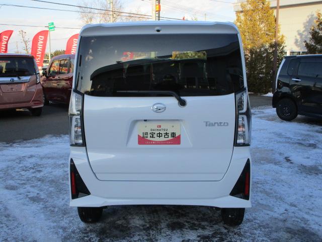 タントカスタムX4WD 両側パワースライドドア オーディオレス LEDヘッドライト オートライト オートエアコン 運転席助手席シートヒーター 前後コーナーセンサー アイドリングストップ VSC(横滑り抑制機能)(北海道)の中古車