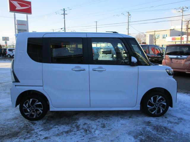 タントカスタムX4WD 両側パワースライドドア オーディオレス LEDヘッドライト オートライト オートエアコン 運転席助手席シートヒーター 前後コーナーセンサー アイドリングストップ VSC(横滑り抑制機能)(北海道)の中古車